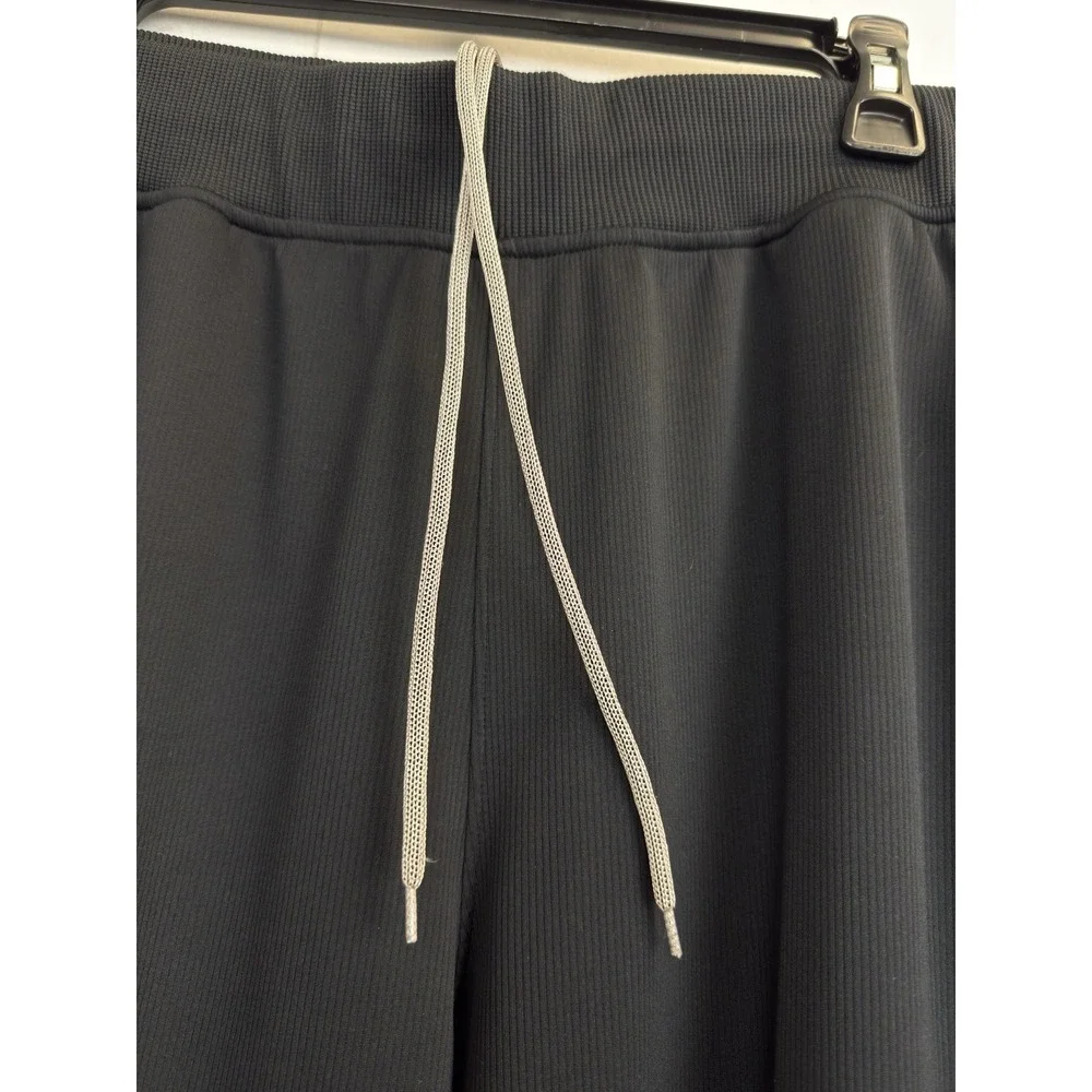 Under Armour Pants Women's M Tapered‎ Athletic Track Joggers Zip Ankles Black
